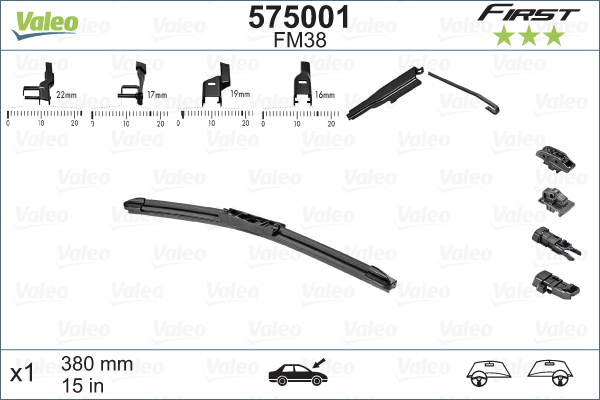 Щетка стеклоочистителя - 575001 VALEO