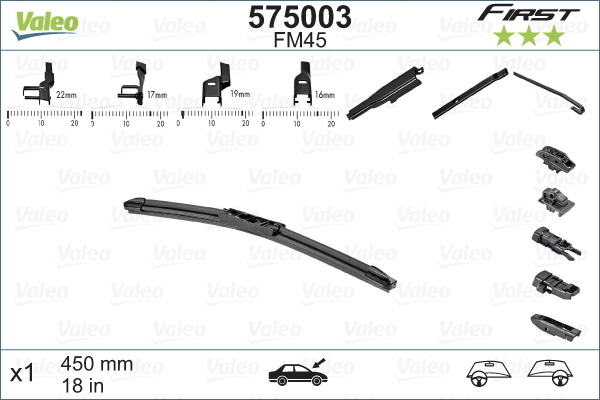 Wiper Blade - 575003 VALEO