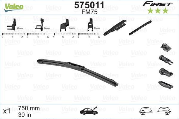 Щетка стеклоочистителя - 575011 VALEO
