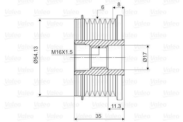 Механизм свободного хода генератора - 588003 VALEO