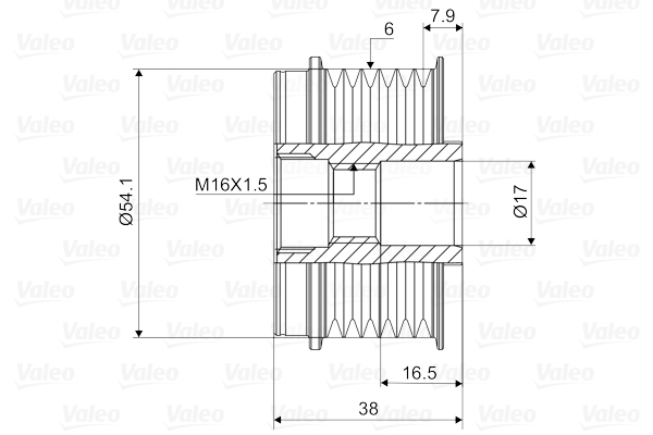 Generatorfreilauf - 588006 VALEO