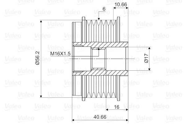 Generatorfreilauf - 588010 VALEO