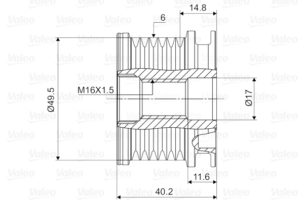 Generatorfreilauf - 588016 VALEO