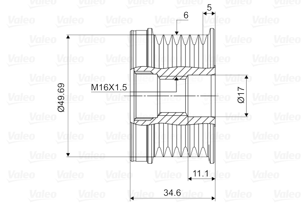 Generatorfreilauf - 588018 VALEO
