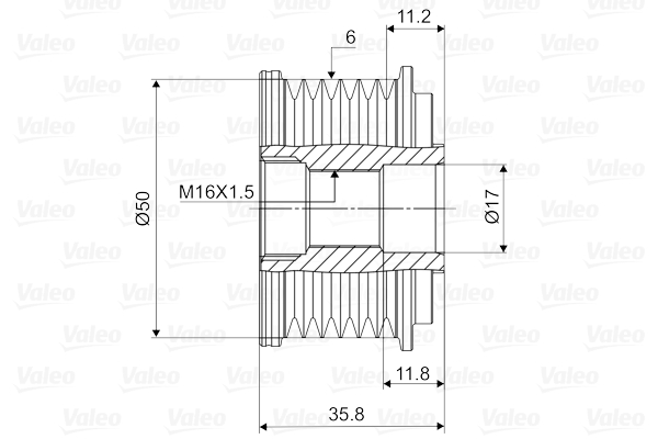 Generatorfreilauf - 588019 VALEO