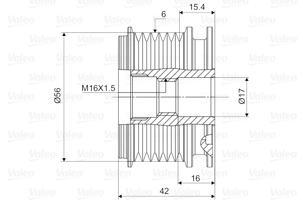 Generatorfreilauf - 588024 VALEO