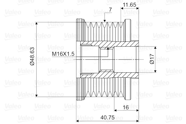 Механизм свободного хода генератора - 588027 VALEO