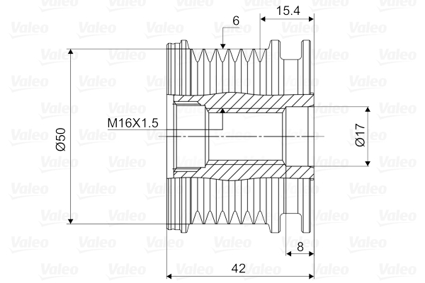 Generatorfreilauf - 588039 VALEO