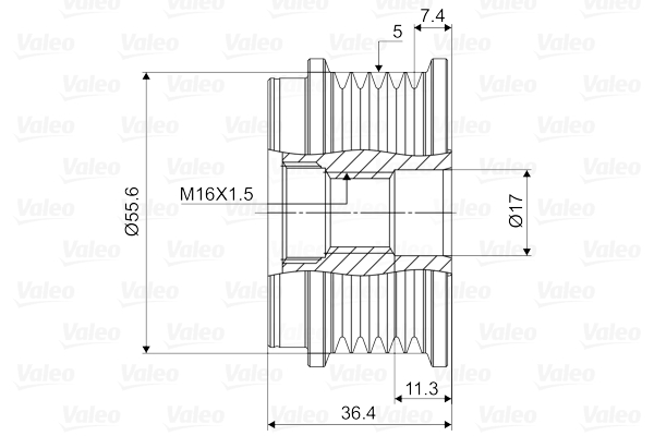 Механизм свободного хода генератора - 588041 VALEO