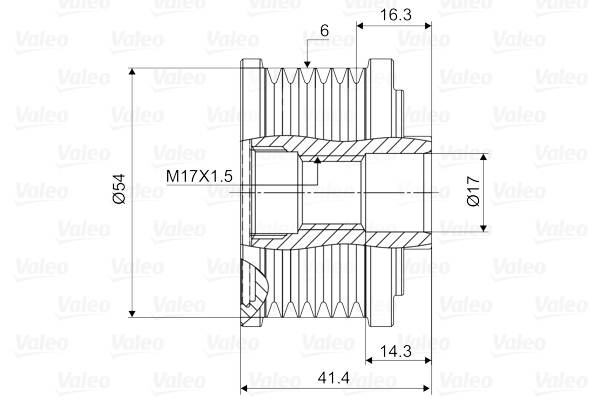 Generatorfreilauf - 588045 VALEO