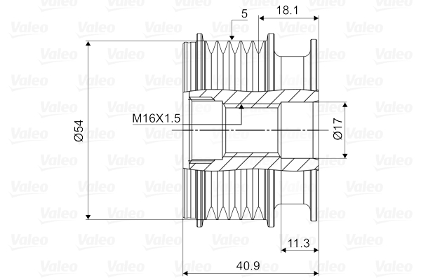 Generatorfreilauf - 588064 VALEO
