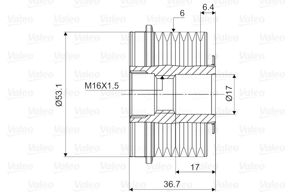 Generatorfreilauf - 588065 VALEO