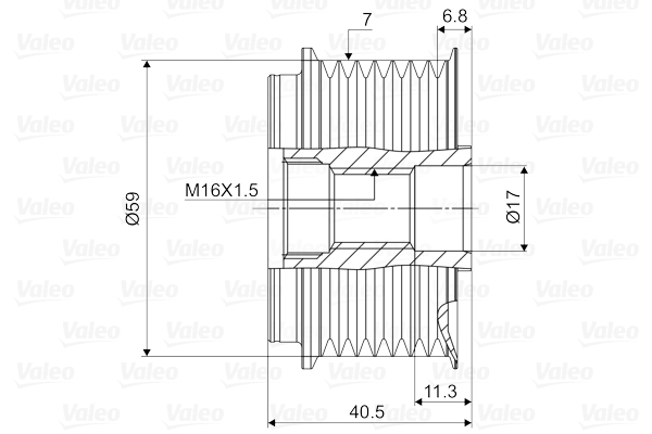 Механизм свободного хода генератора - 588079 VALEO