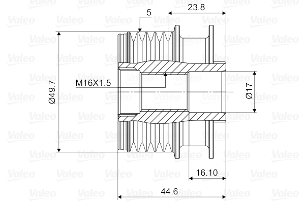 Механизм свободного хода генератора - 588085 VALEO