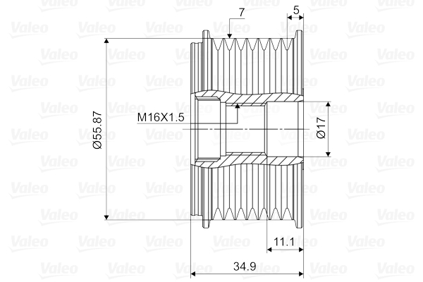 Generatorfreilauf - 588096 VALEO