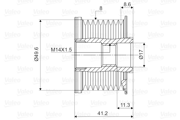 Механизм свободного хода генератора - 588101 VALEO
