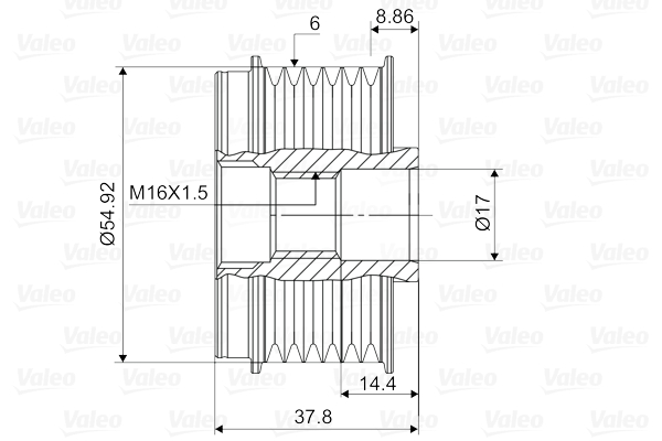 Generatorfreilauf - 588121 VALEO