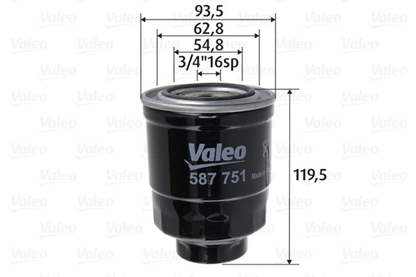 Filtro carburante - 587751 VALEO