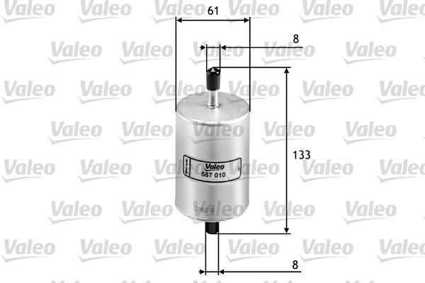 Топливный фильтр - 587010 VALEO