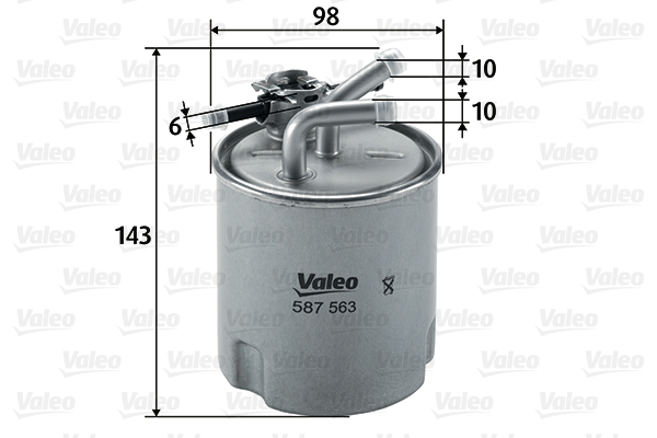 Топливный фильтр - 587563 VALEO