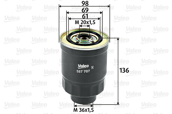 Fuel filter - 587707 VALEO