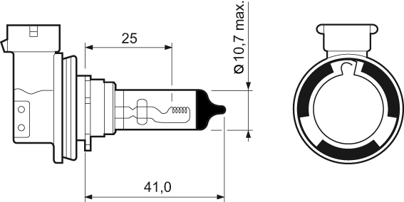 Bulb, spotlight - 032525 VALEO