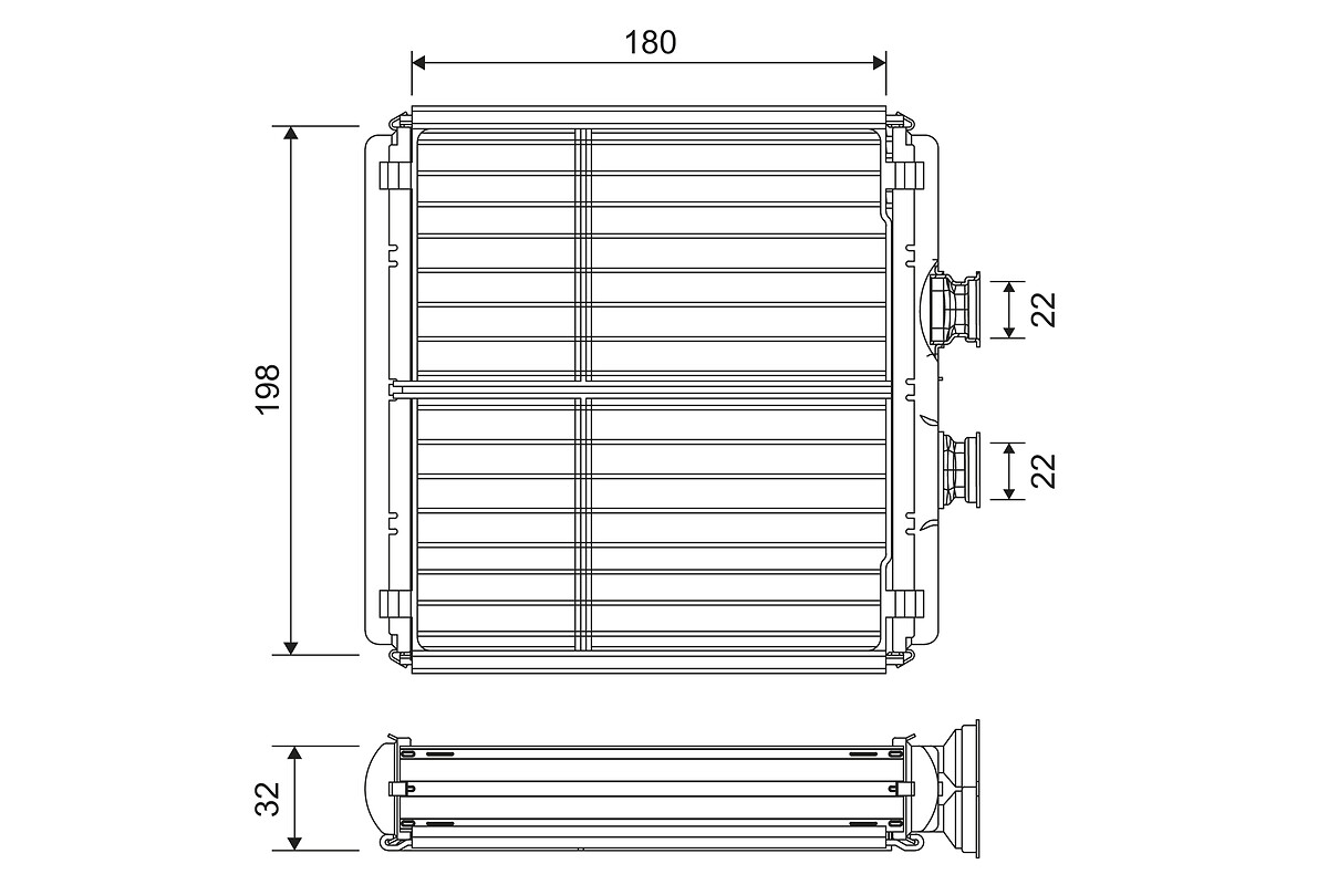 Heat Exchanger, interior heating - 811508 VALEO