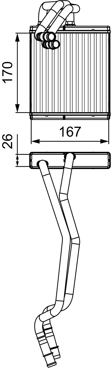 Heat Exchanger, interior heating - 811509 VALEO