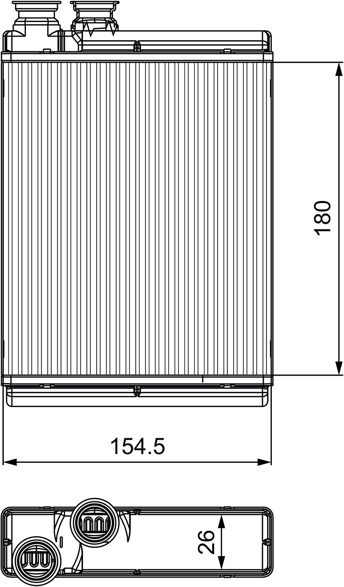 Heat Exchanger, interior heating - 811517 VALEO