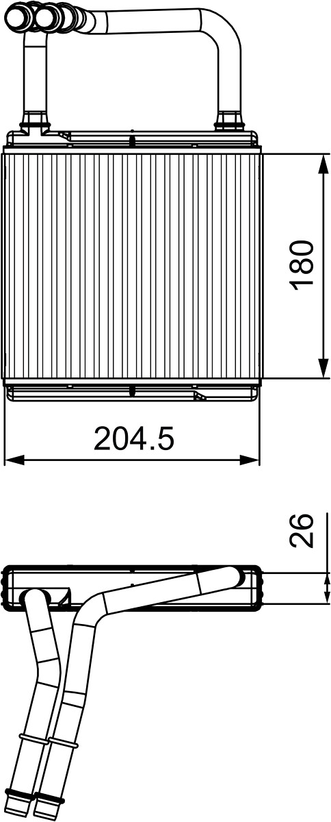 Heat Exchanger, interior heating - 811526 VALEO
