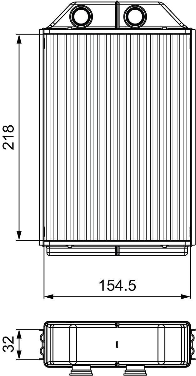 Heat Exchanger, interior heating - 811530 VALEO