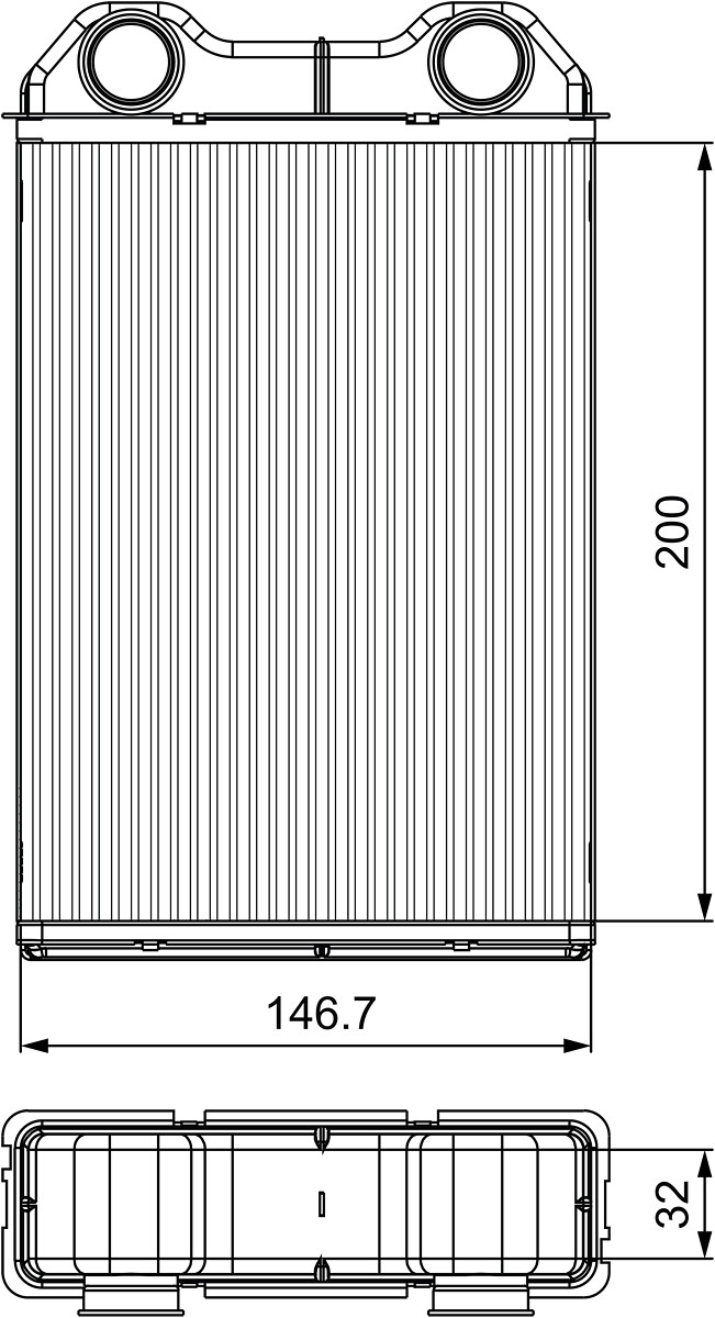 Heat Exchanger, interior heating - 811533 VALEO
