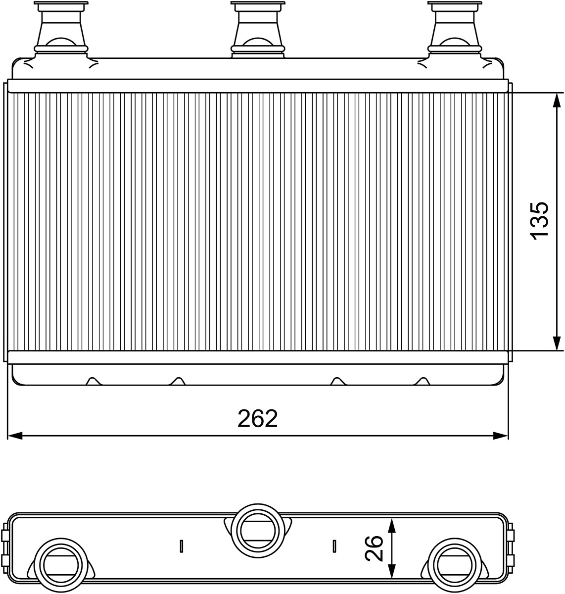 Heat Exchanger, interior heating - 811537 VALEO