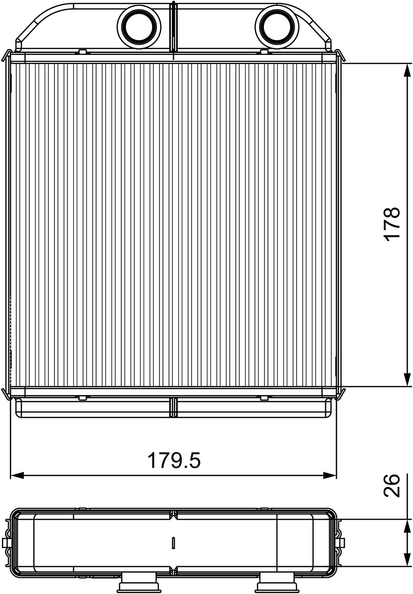 Heat Exchanger, interior heating - 811538 VALEO