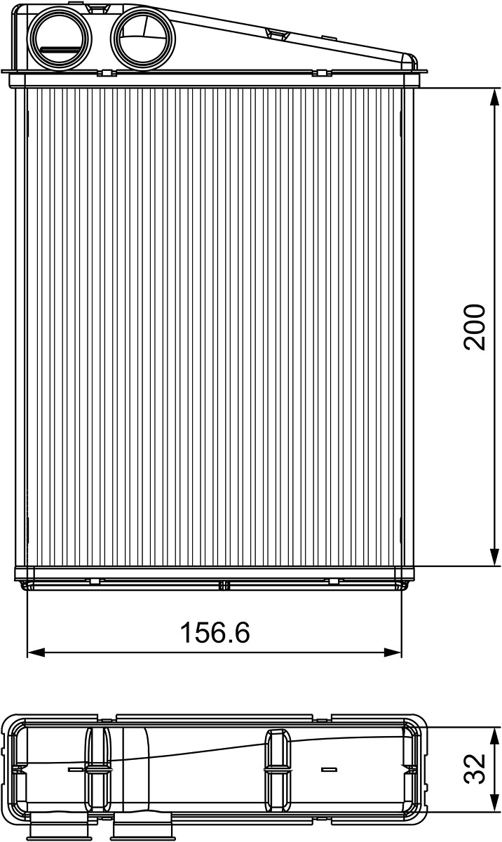Heat Exchanger, interior heating - 811542 VALEO