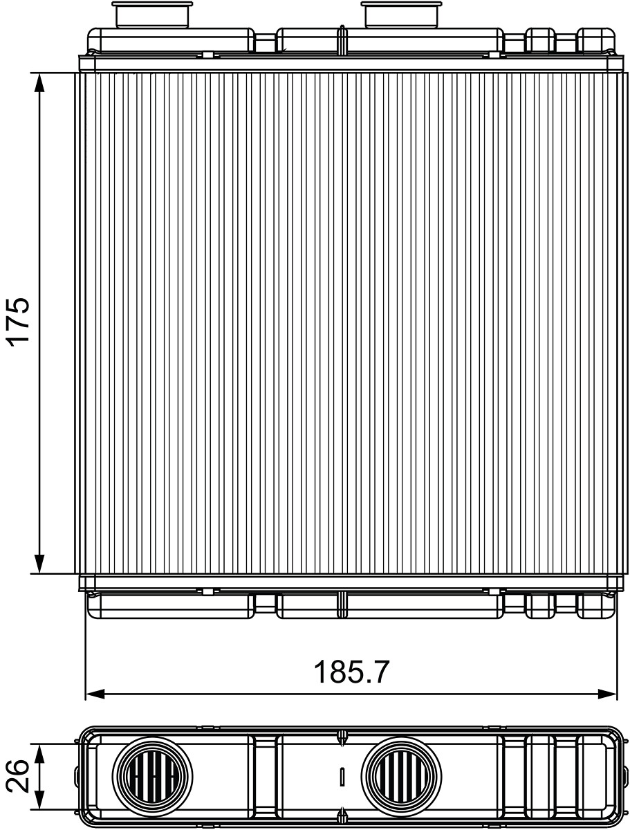 Heat Exchanger, interior heating - 811543 VALEO