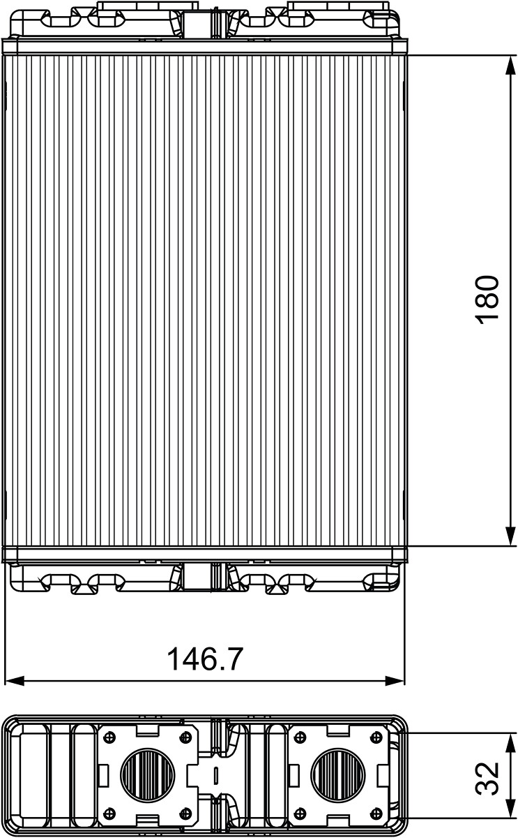 Heat Exchanger, interior heating - 811557 VALEO