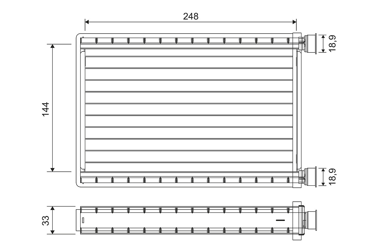 Heat Exchanger, interior heating - 811571 VALEO