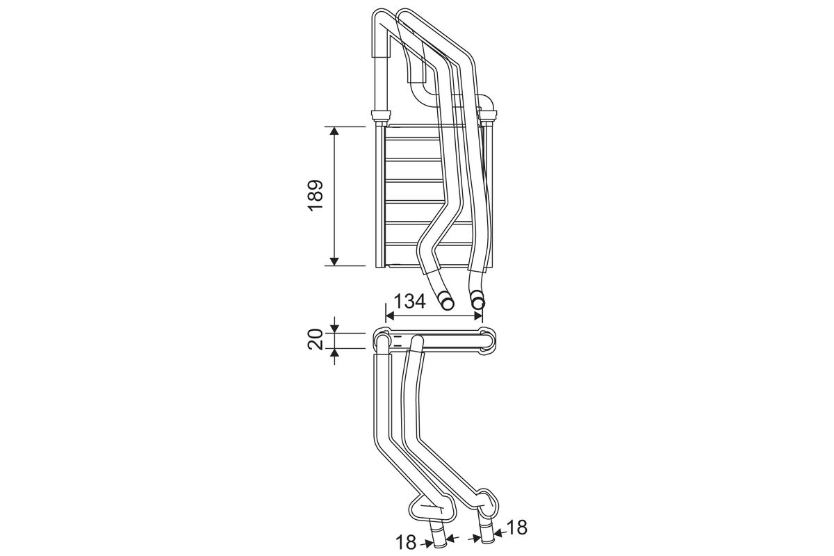 Heat Exchanger, interior heating - 811610 VALEO