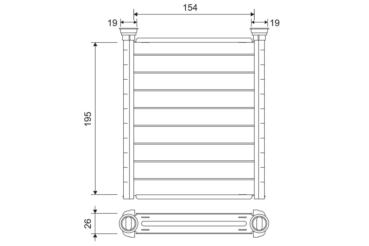 Heat Exchanger, interior heating - 811641 VALEO