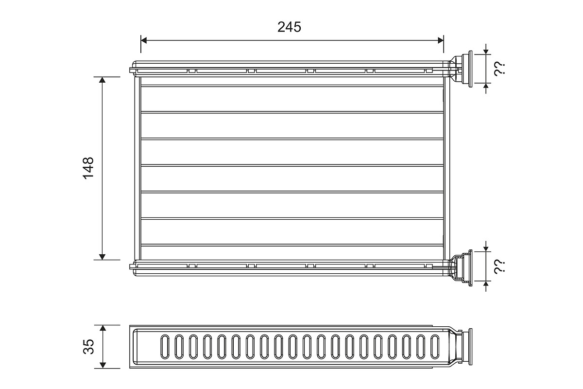 Heat Exchanger, interior heating - 812401 VALEO