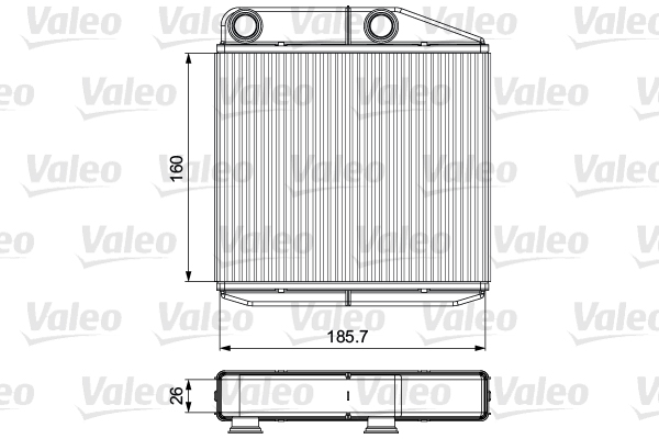 Теплообменник, отопление салона - 811502 VALEO