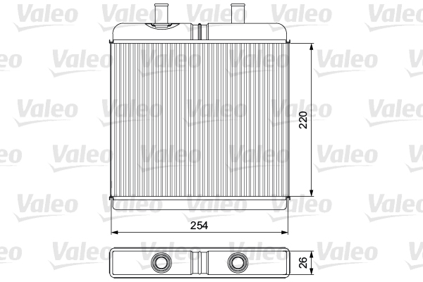 Теплообменник, отопление салона - 811539 VALEO