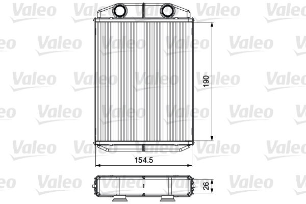 Теплообменник, отопление салона - 811553 VALEO