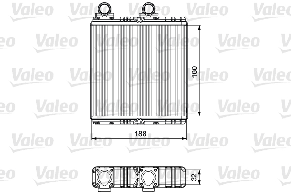 Heat Exchanger, interior heating - 811554 VALEO
