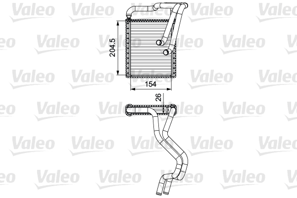 Heat Exchanger, interior heating - 812430 VALEO