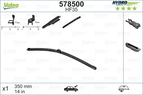 Wiper Blade - 578500 VALEO