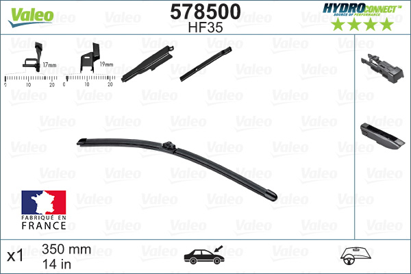 Щетка стеклоочистителя - 578500 VALEO