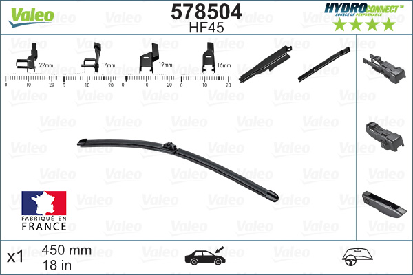 Щетка стеклоочистителя - 578504 VALEO