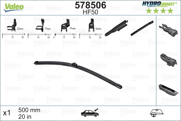 Wiper Blade - 578506 VALEO